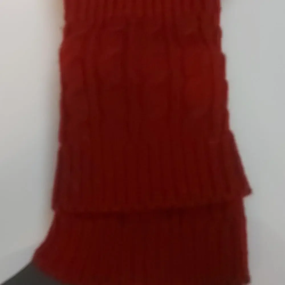 Lace Boot Cuffs/Warmers Wine/White Winter Balletcore Cozycore Tomato Girl Comfy
